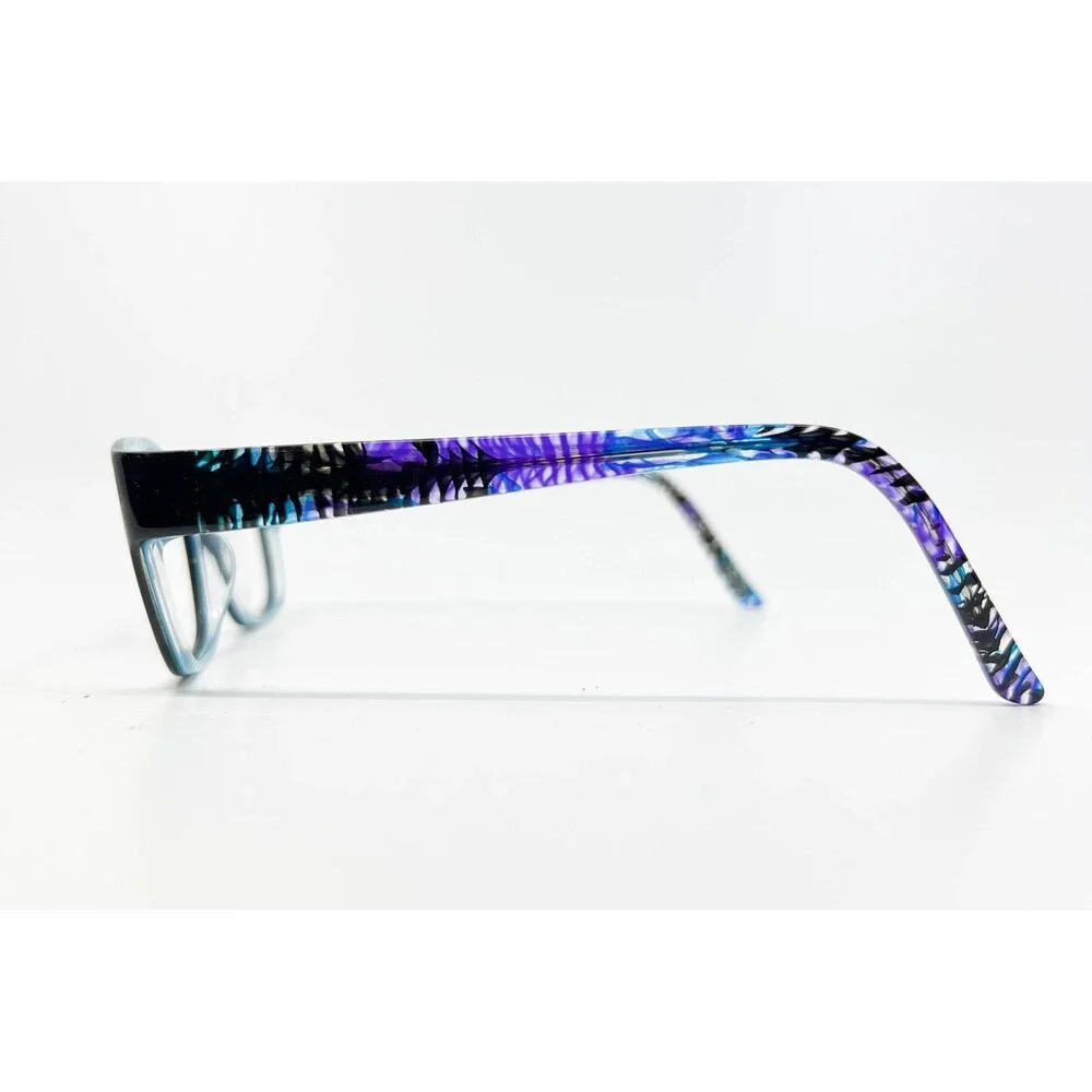 XOXO Eyeglasses Womens Black Blue Fave Full Rim Frames 52-16-135 38731